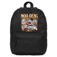 Gold Moo Deng Meme Hippo Funny 16 in Basic Backpack
