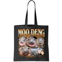 Gold Moo Deng Meme Hippo Funny Bag