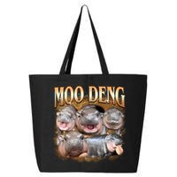 Gold Moo Deng Meme Hippo Funny 25L Jumbo Tote