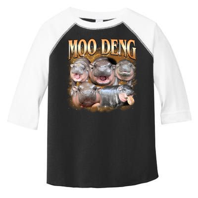 Gold Moo Deng Meme Hippo Funny Toddler Fine Jersey T-Shirt