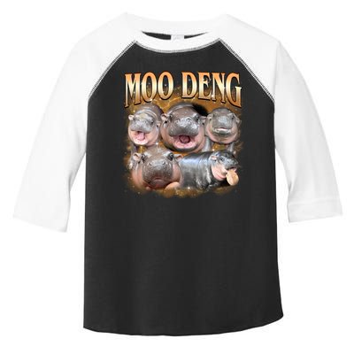 Gold Moo Deng Meme Hippo Funny Toddler Fine Jersey T-Shirt