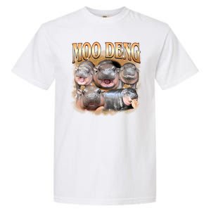 Gold Moo Deng Meme Hippo Funny Garment-Dyed Heavyweight T-Shirt