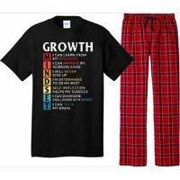 Growth Mindset Definition Motivational Quote Inspiration Pajama Set