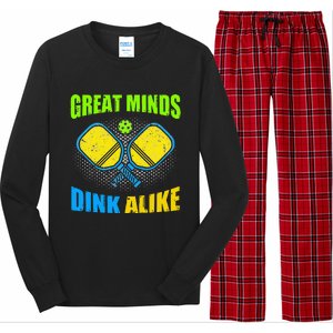 Great Minds Dink Alike Tie Dye Pickleball Dink Player Long Sleeve Pajama Set