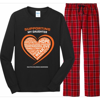 Gifts Ms Daughter Multiple Sclerosis Awareness Cool Gift Long Sleeve Pajama Set