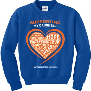 Gifts Ms Daughter Multiple Sclerosis Awareness Cool Gift Kids Sweatshirt