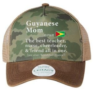 Guyanese Mom Definition Guyana Flag Mothers Day Legacy Tie Dye Trucker Hat