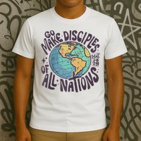 Go Make Disciples Of All Nations Christian Retro Inspiration T-Shirt