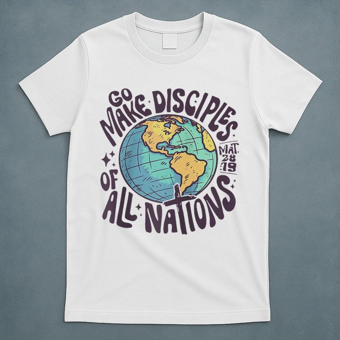 Go Make Disciples Of All Nations Christian Retro Inspiration T-Shirt