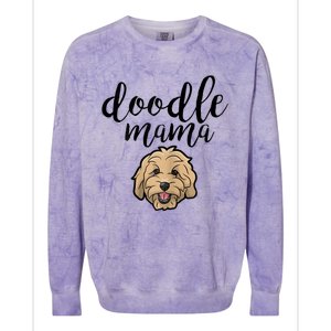 Goldendoodle Mom Doodle Mama Cute Golden Doodle Dog Colorblast Crewneck Sweatshirt