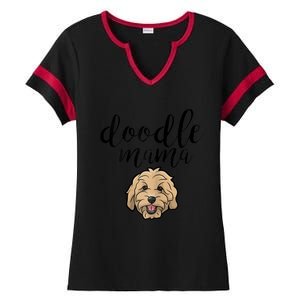 Goldendoodle Mom Doodle Mama Cute Golden Doodle Dog Ladies Halftime Notch Neck Tee