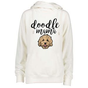 Goldendoodle Mom Doodle Mama Cute Golden Doodle Dog Womens Funnel Neck Pullover Hood