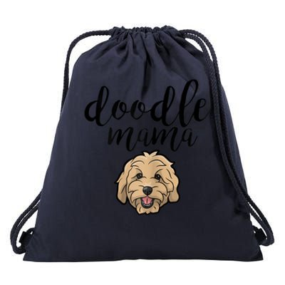 Goldendoodle Mom Doodle Mama Cute Golden Doodle Dog Drawstring Bag