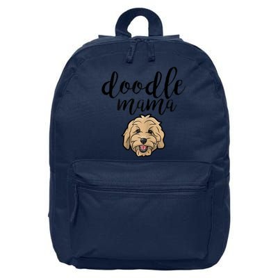 Goldendoodle Mom Doodle Mama Cute Golden Doodle Dog 16 in Basic Backpack