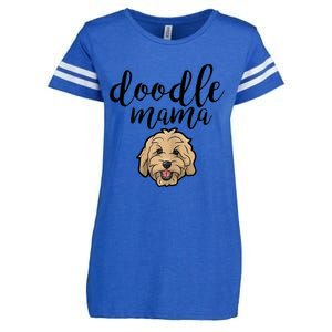 Goldendoodle Mom Doodle Mama Cute Golden Doodle Dog Enza Ladies Jersey Football T-Shirt