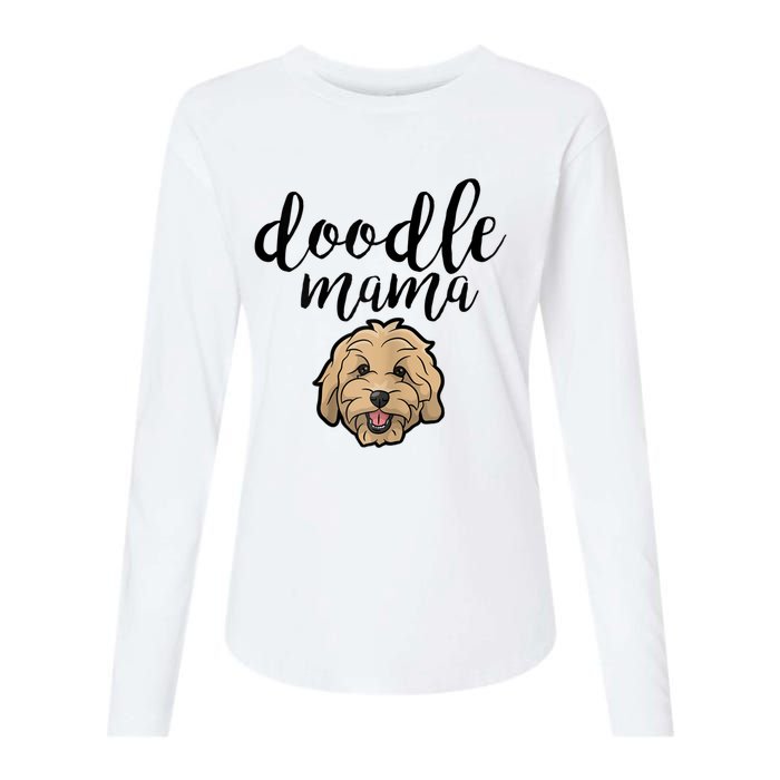 Goldendoodle Mom Doodle Mama Cute Golden Doodle Dog Womens Cotton Relaxed Long Sleeve T-Shirt