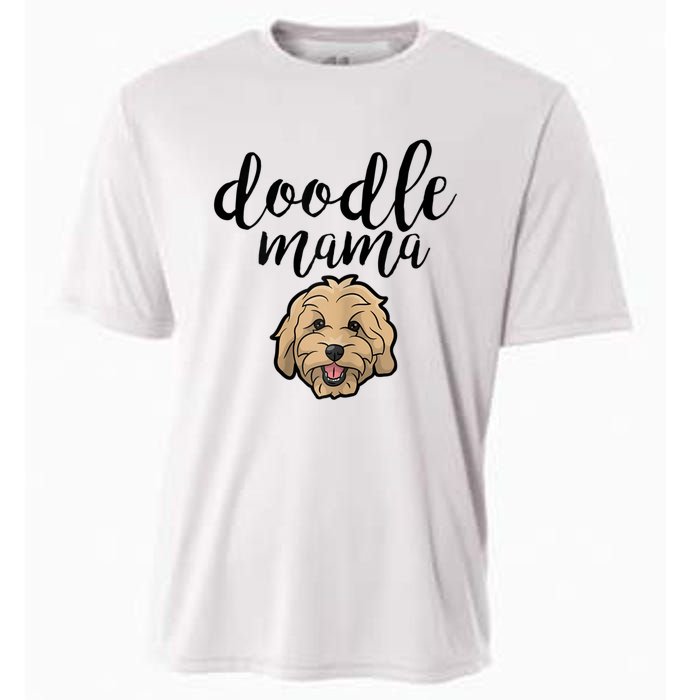 Goldendoodle Mom Doodle Mama Cute Golden Doodle Dog Cooling Performance Crew T-Shirt