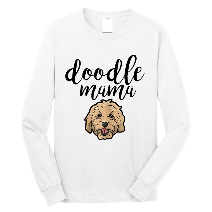 Goldendoodle Mom Doodle Mama Cute Golden Doodle Dog Long Sleeve Shirt