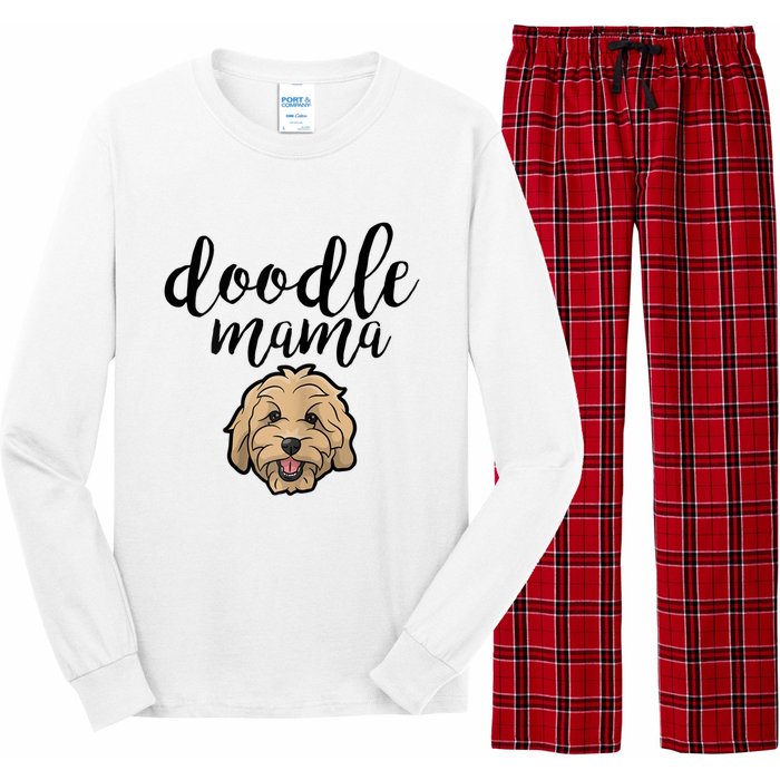 Goldendoodle Mom Doodle Mama Cute Golden Doodle Dog Long Sleeve Pajama Set