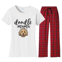 Goldendoodle Mom Doodle Mama Cute Golden Doodle Dog Women's Flannel Pajama Set