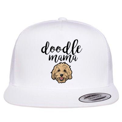 Goldendoodle Mom Doodle Mama Cute Golden Doodle Dog Flatbill Hat