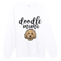 Goldendoodle Mom Doodle Mama Cute Golden Doodle Dog Premium Crewneck Sweatshirt