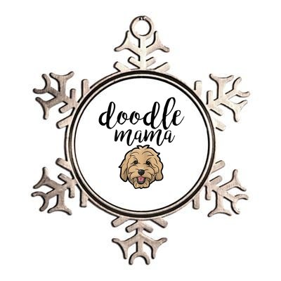 Goldendoodle Mom Doodle Mama Cute Golden Doodle Dog Metallic Star Ornament