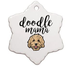 Goldendoodle Mom Doodle Mama Cute Golden Doodle Dog Ceramic Star Ornament