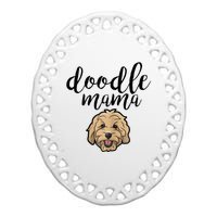 Goldendoodle Mom Doodle Mama Cute Golden Doodle Dog Ceramic Oval Ornament