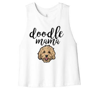 Goldendoodle Mom Doodle Mama Cute Golden Doodle Dog Women's Racerback Cropped Tank