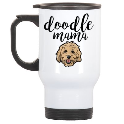 Goldendoodle Mom Doodle Mama Cute Golden Doodle Dog Stainless Steel Travel Mug