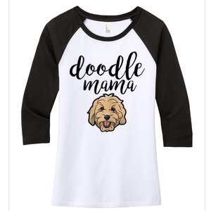 Goldendoodle Mom Doodle Mama Cute Golden Doodle Dog Women's Tri-Blend 3/4-Sleeve Raglan Shirt