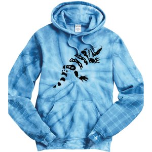 Gila Monster Design Tie Dye Hoodie