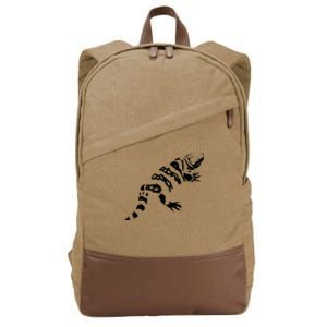 Gila Monster Design Cotton Canvas Backpack