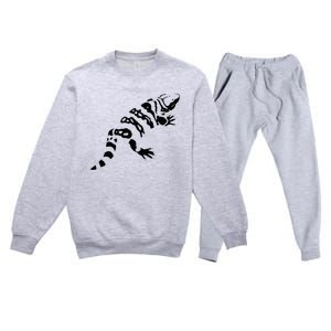 Gila Monster Design Premium Crewneck Sweatsuit Set