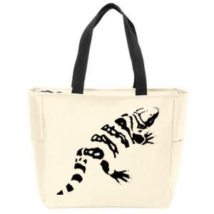 Gila Monster Design Zip Tote Bag