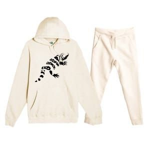 Gila Monster Design Premium Hooded Sweatsuit Set