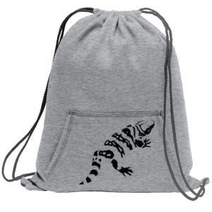 Gila Monster Design Sweatshirt Cinch Pack Bag