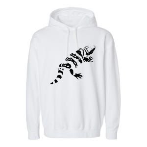 Gila Monster Design Garment-Dyed Fleece Hoodie