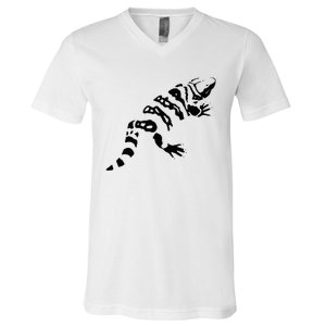 Gila Monster Design V-Neck T-Shirt