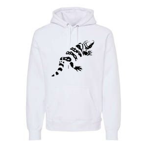 Gila Monster Design Premium Hoodie