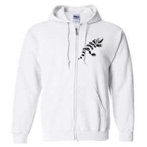 Gila Monster Design Full Zip Hoodie