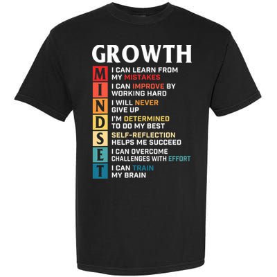 Growth Mindset Definition Motivational Quote Inspiration Garment-Dyed Heavyweight T-Shirt