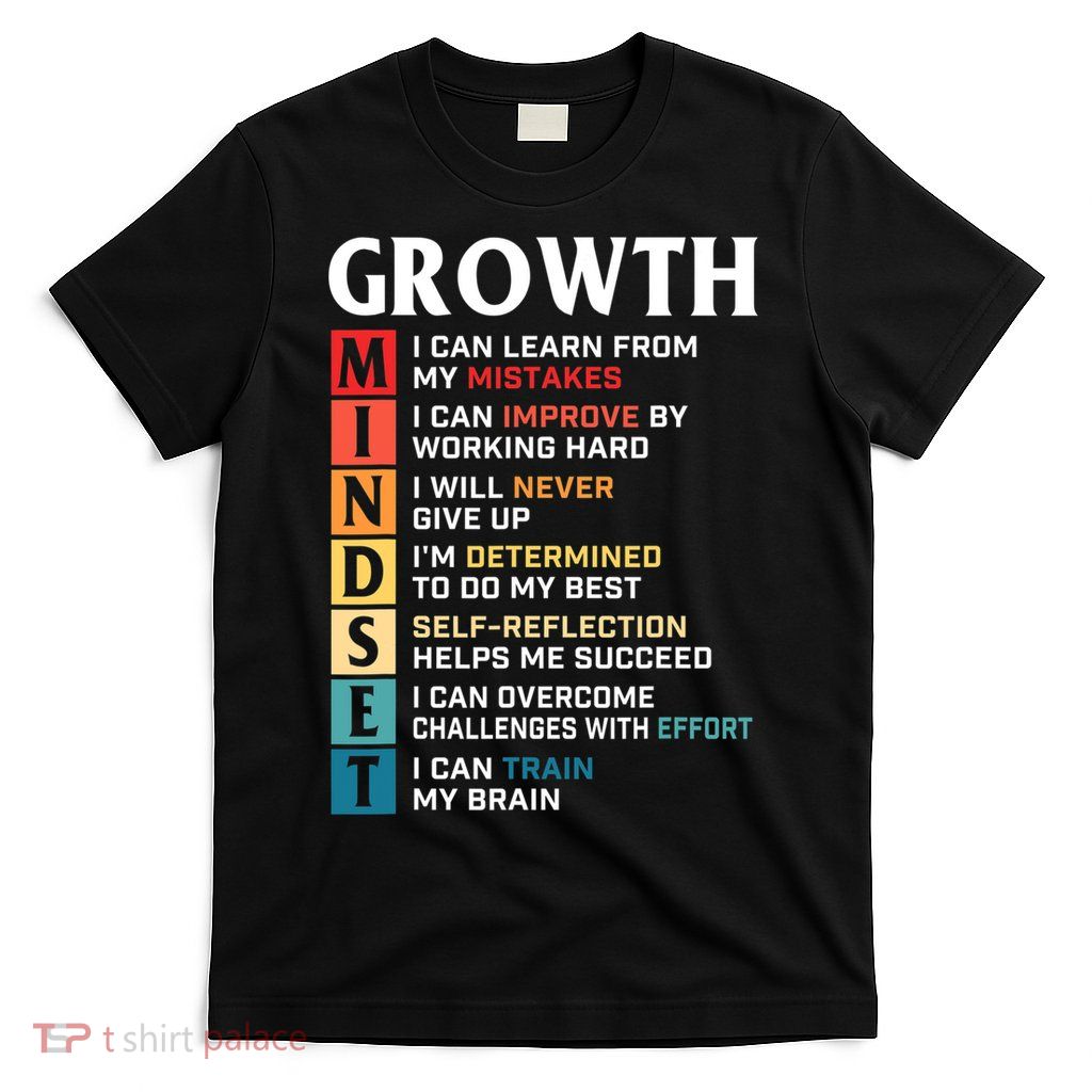 Growth Mindset Definition Motivational Quote Inspiration T-Shirt