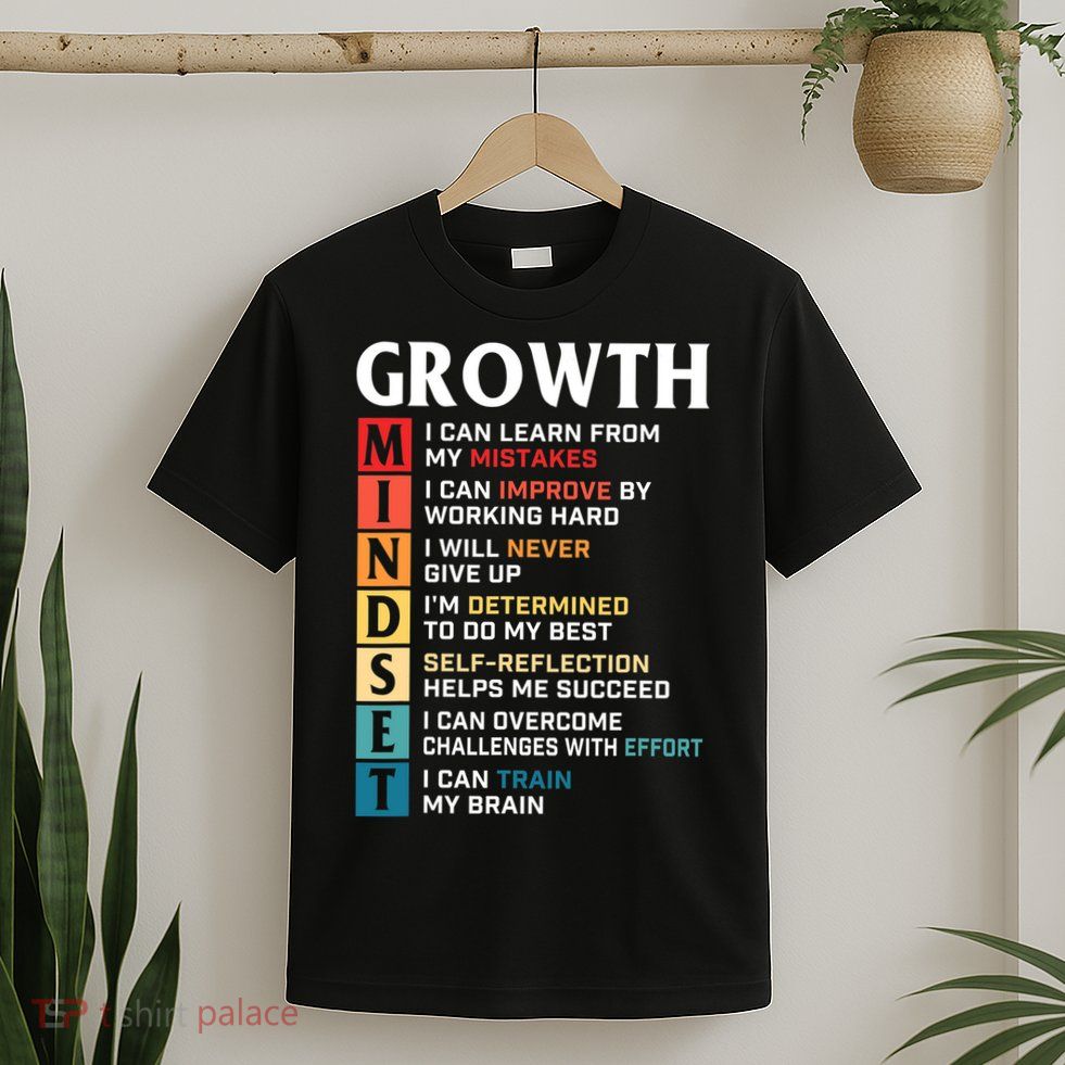 Growth Mindset Definition Motivational Quote Inspiration T-Shirt