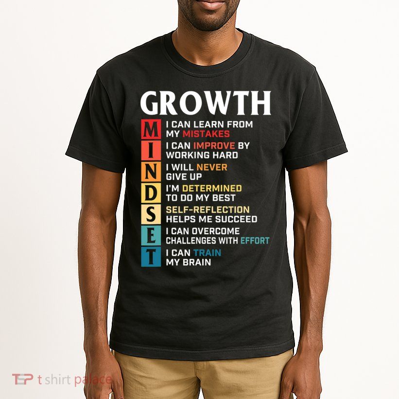 Growth Mindset Definition Motivational Quote Inspiration Tall T-Shirt