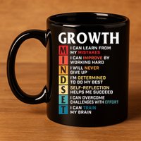 Growth Mindset Definition Motivational Quote Inspiration 11oz C Handle Ceramic Mug