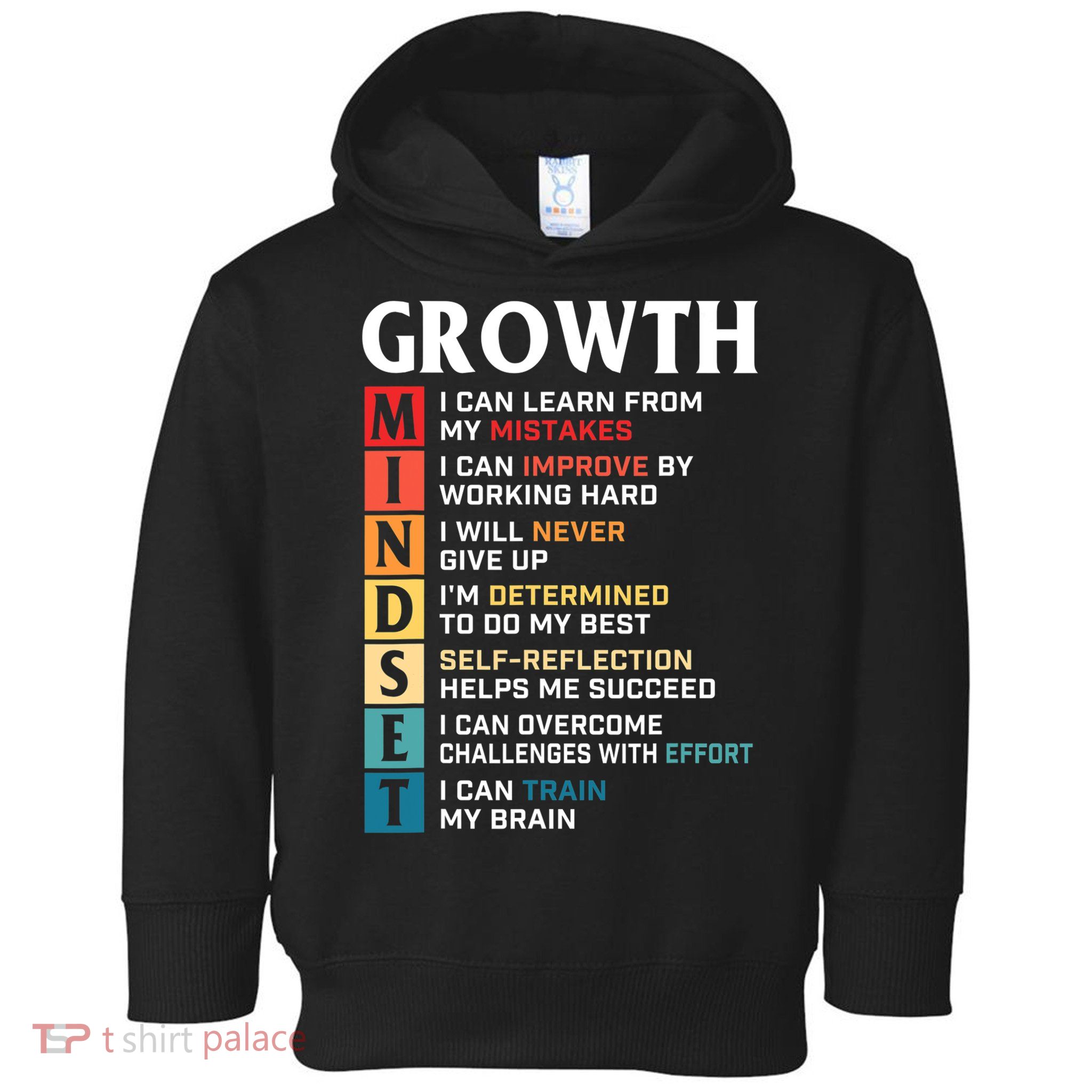 Growth Mindset Definition Motivational Quote Inspiration Toddler Hoodie