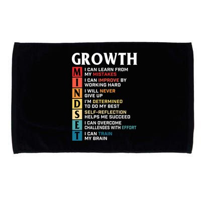 Growth Mindset Definition Motivational Quote Inspiration Microfiber Hand Towel