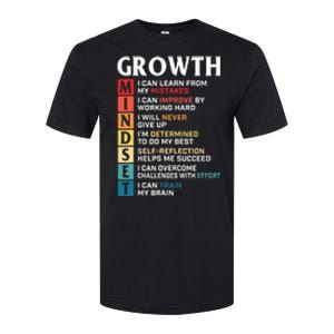 Growth Mindset Definition Motivational Quote Inspiration Softstyle® CVC T-Shirt